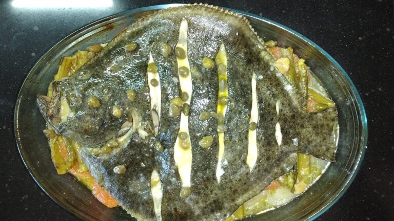 Turbot au four avec legumes