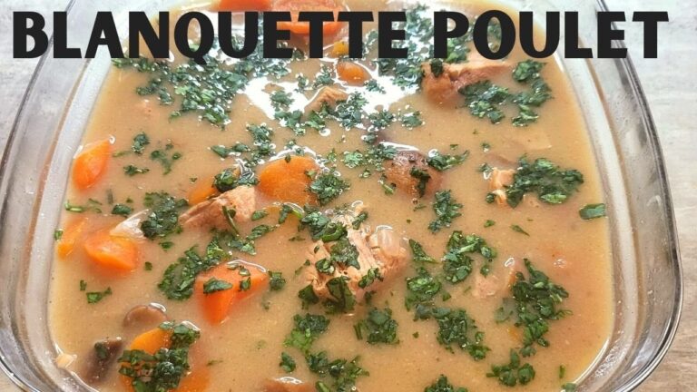 Blanquette de poulet sans vin