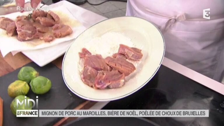 Filet mignon choux de bruxelles