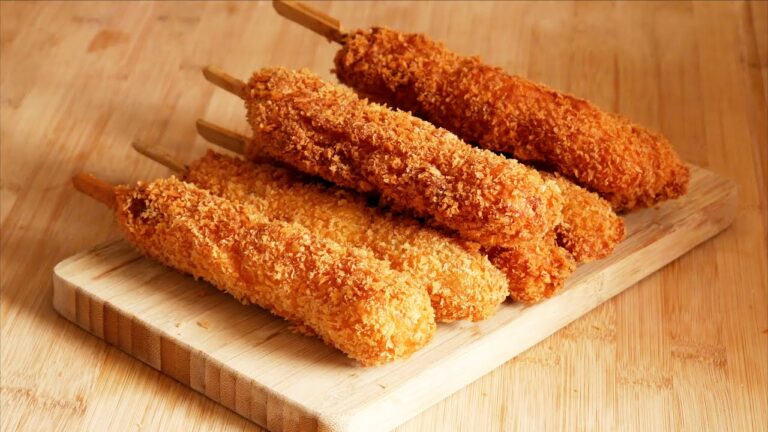 Corn dog sans farine de mais