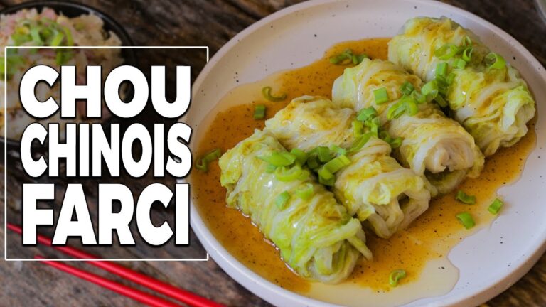 Chou chinois farci au four