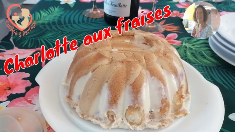 Charlotte aux fraises avec cr&egrave;me p&acirc;tissi&egrave;re