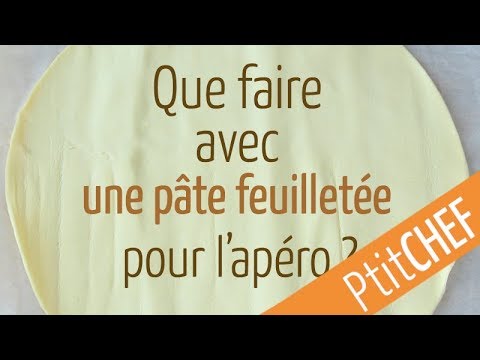 Biscuit aperitif avec pate feuilletee