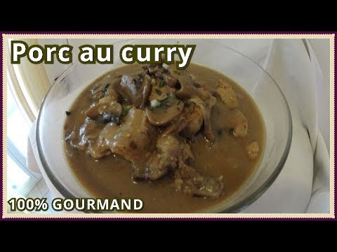 Saut&eacute; de porc au curry cr&egrave;me fra&icirc;che
