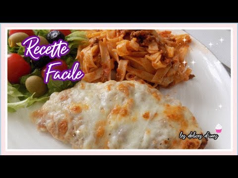 Escalope de poulet gratin&eacute;e au four