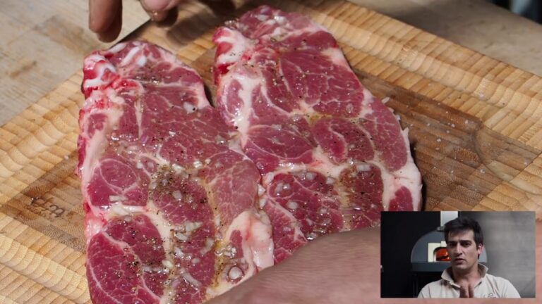 Echine de porc avec os au four