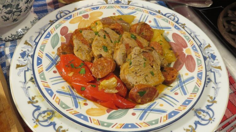 Rôti de porc au chorizo en cocotte