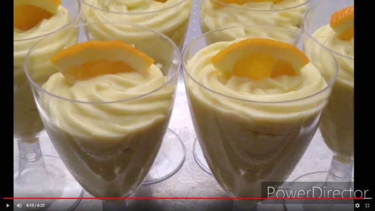 Cr&egrave;me &agrave; l orange sans oeufs