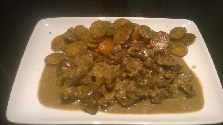 Rognon de boeuf sauce mad&egrave;re champignons
