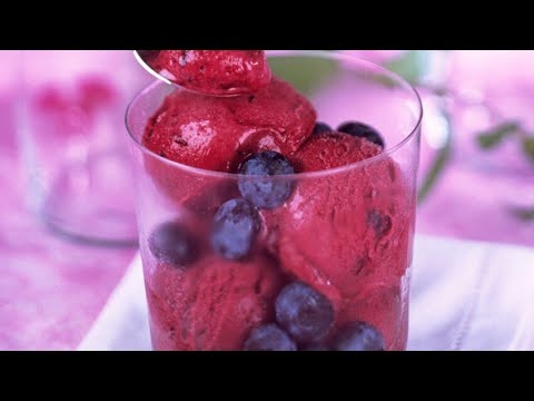 Sorbet &agrave; la mure sans sorbeti&egrave;re