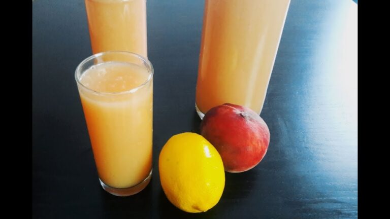 Comment faire du jus de peche