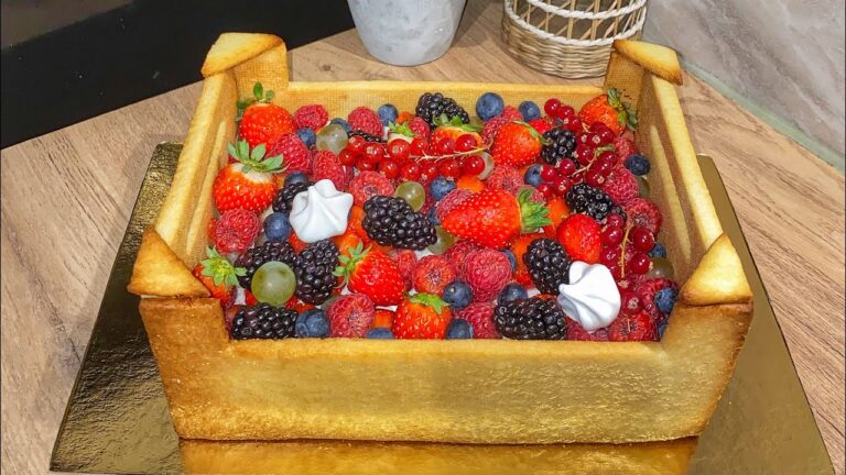 Patrons pour faire g&acirc;teau cagette fruits
