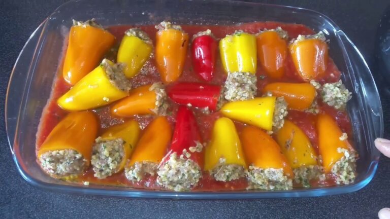Recette mini poivrons farcis &agrave; la viande
