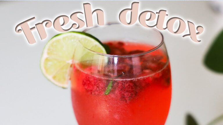 Soupe de champagne avec eau gazeuse