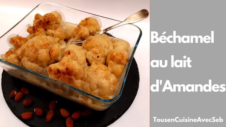 B&eacute;chamel lait d amande sans beurre