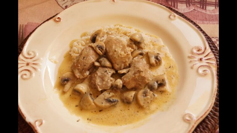 Blanquette de veau avec lardons