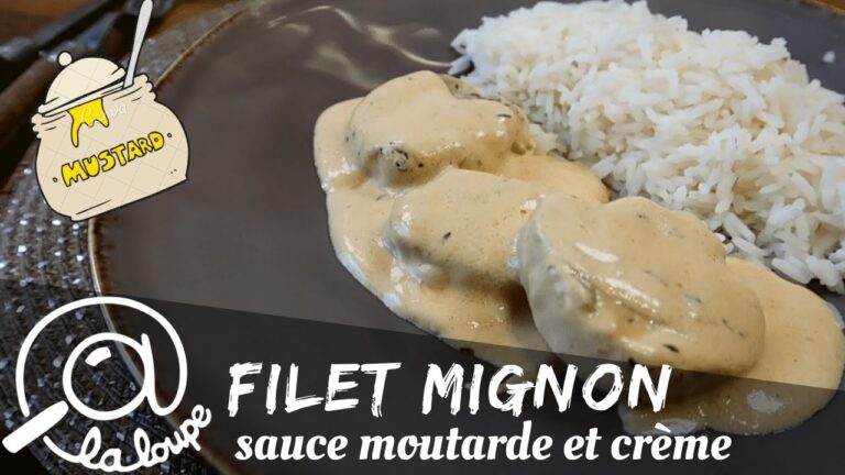 Medaillon de veau sauce moutarde