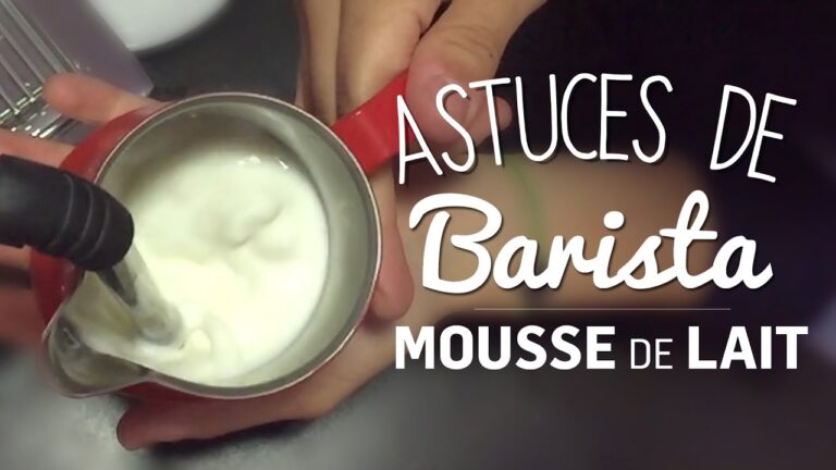 Faire de la mousse de lait avec buse vapeur