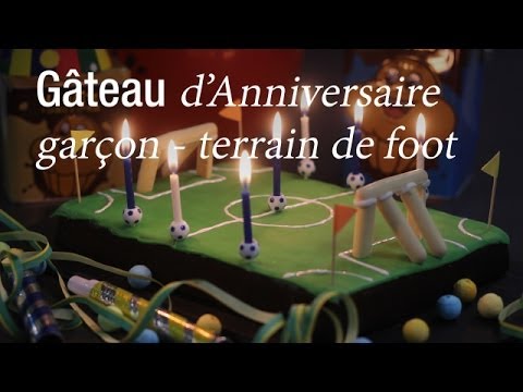 Recette gâteau terrain de foot