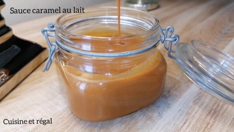 Sauce au caramel avec lait