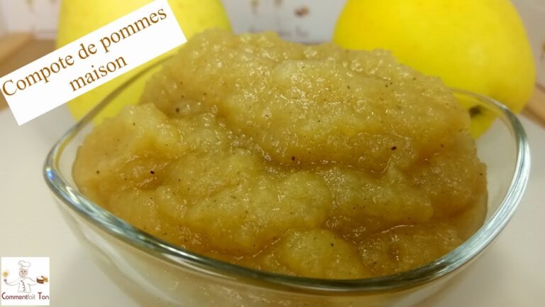 Compote de pomme avec peau