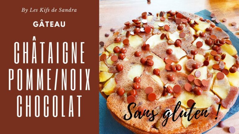 Tarte aux pommes farine de chataigne