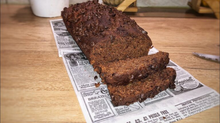 Banana bread chocolat sans beurre