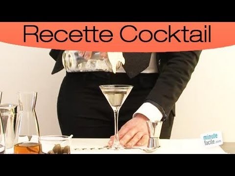 Cocktail avec martini extra dry