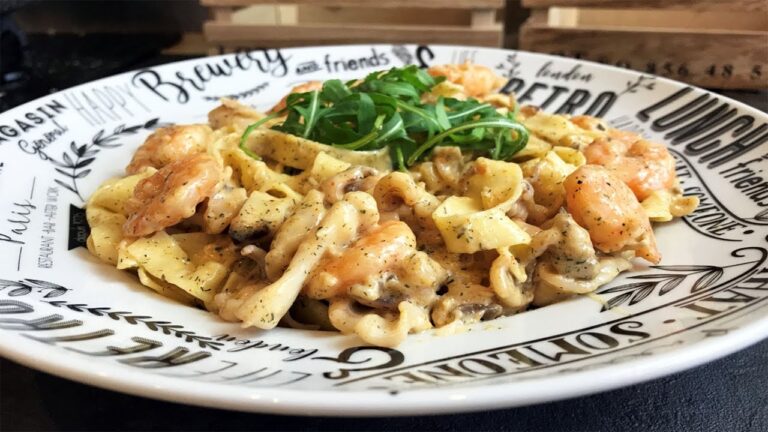 Fruits de mer sauce cr&eacute;meuse