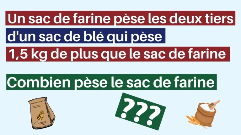 Combien de ble pour 1 kilo de farine