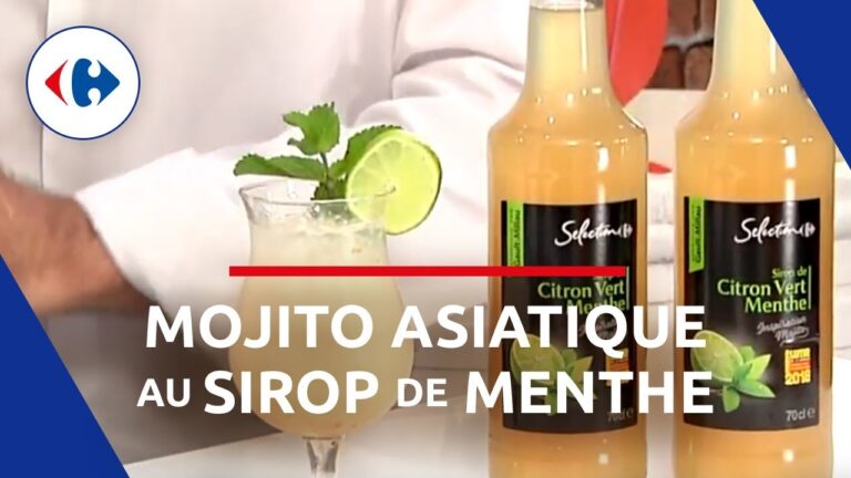 Cocktail avec sirop de menthe