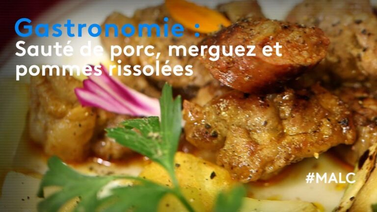 Saut&eacute; de porc aux pommes