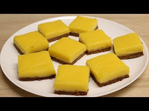 Carr&eacute;s au citron sans cuisson