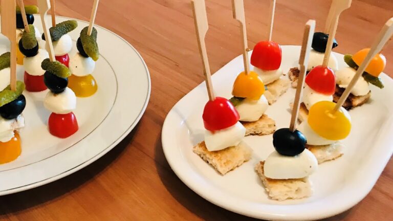 Brochettes ap&eacute;ritif avec tomates cerises