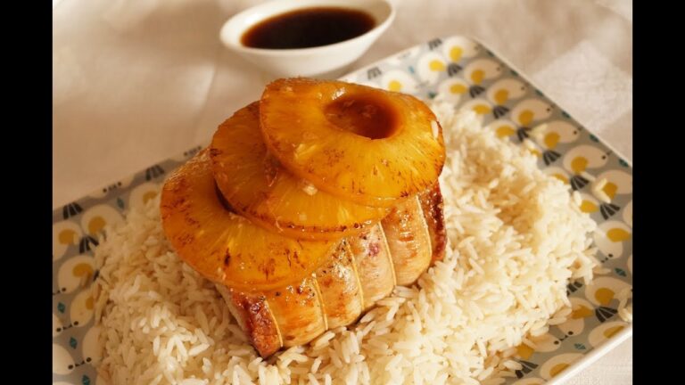 R&ocirc;ti de porc miel ananas en cocotte