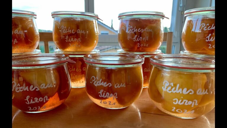 Conserve de peches sans sucre