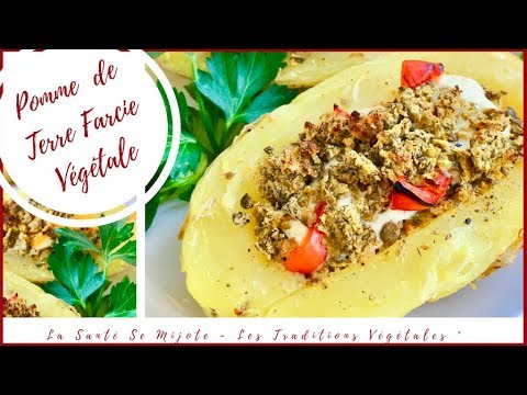 Pomme de terre farcie vegetarien