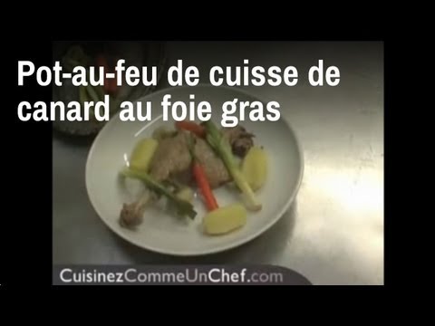 Cuisse de canard sauce foie gras