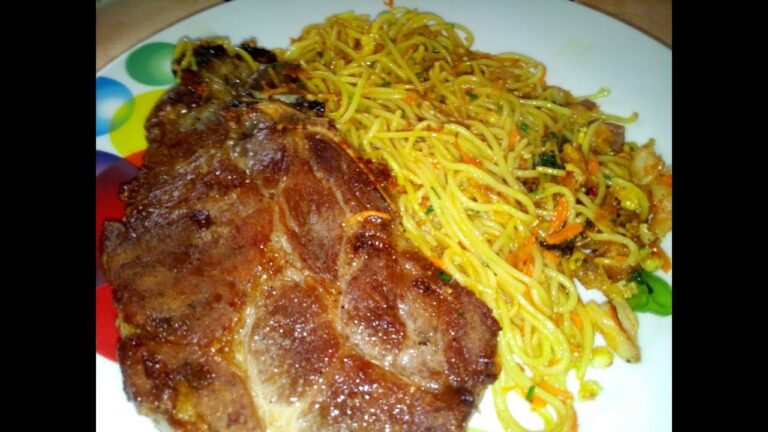 Cuisson echine de porc en tranche