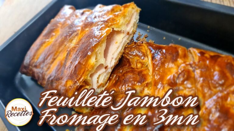 Feuillet&eacute; jambon fromage sans b&eacute;chamel