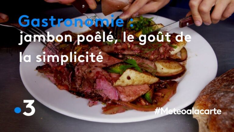 Tranche de jambon grill&eacute; au four