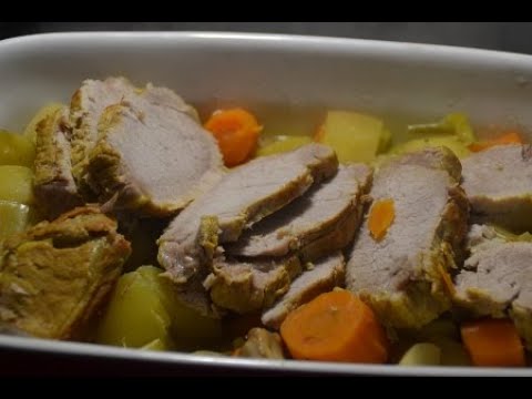 Roti de porc aux navets