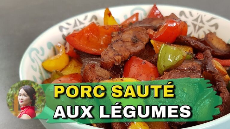 Saut&eacute; de porc chinois aux l&eacute;gumes