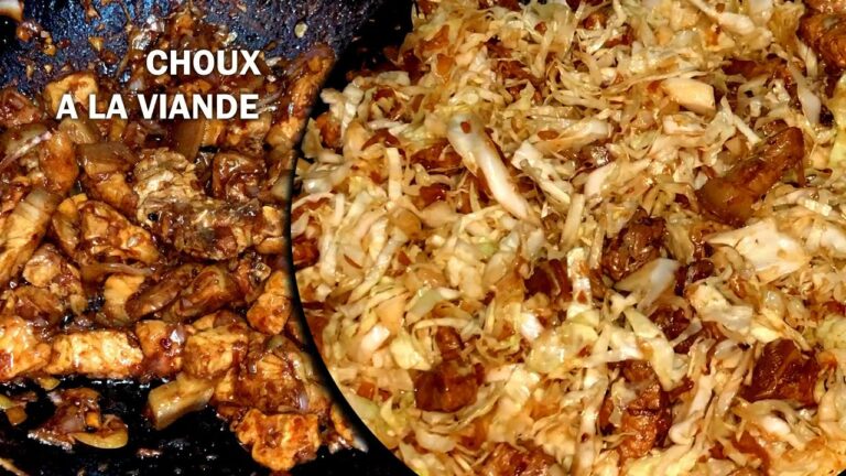 Saut&eacute; de porc au chou blanc