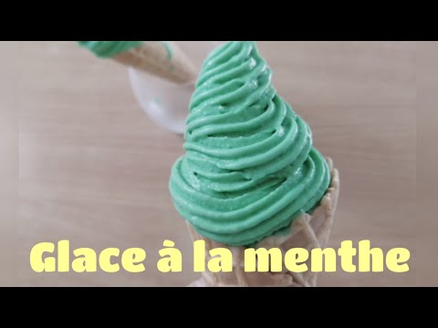 Recette glace &agrave; la menthe sans sorbeti&egrave;re
