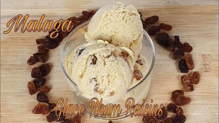 Glace rhum raisins sans sorbeti&egrave;re
