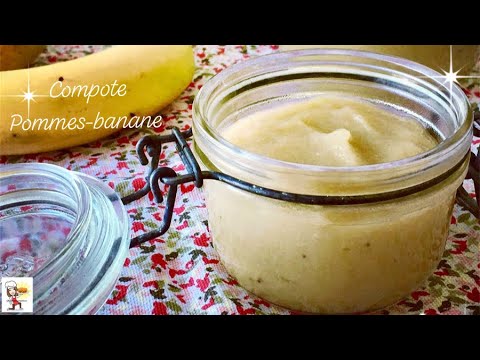 Compote de banane sans sucre