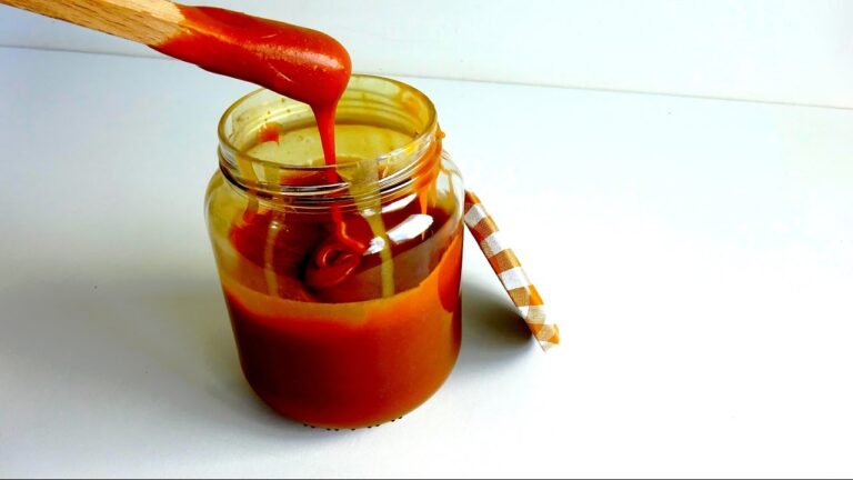 Caramel anglais fait avec du sucre et du beurre