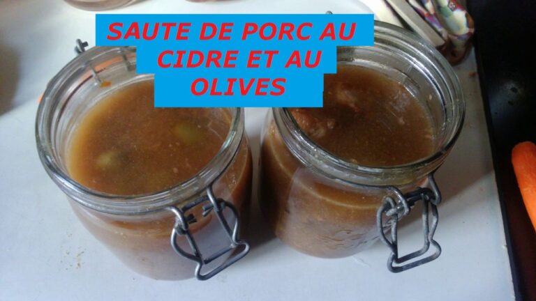 Saut&eacute; de porc en bocaux