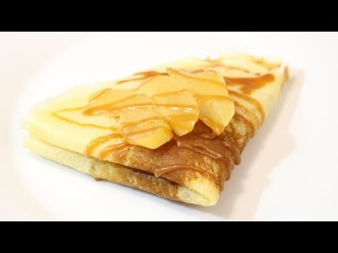 G&acirc;teau de cr&ecirc;pes aux pommes caram&eacute;lis&eacute;es